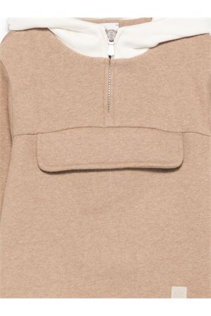 beige cotton hoodie ELEVENTY KIDS | EX4P00F0215876AV